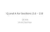 Q and A for Sections 2.6 – 2.8