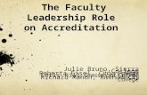The Faculty Leadership  Role  on  Accreditation