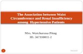 The Association between Waist Circumference and Renal Insufficiency among  Hypertensive Patients