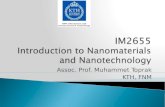 IM2655 Introduction to  Nanomaterials  and Nanotechnology