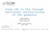 From CAD to FEA through functional  restructuring of the geometry