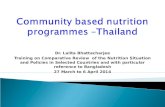 Community based nutrition programmes –Thailand