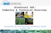 Biodiesel 101: Industry & Technical Overview