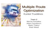 Multiple Route Optimization Kunkel Trucklines