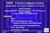 IHOP Intercomparisons Selection of Case Studies & First Quicklooks