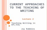Current Approaches to the Teaching of Writing
