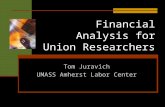 Financial Analysis for Union Researchers