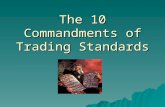 The 10 Commandments of Trading Standards