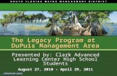 The Legacy Program at  DuPuis  Management Area
