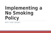 Implementing a No Smoking Policy