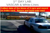 1 ST  DAY LAB: VASCAR & White Lines