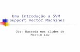 Uma Introdução  a SVM Support Vector Machines