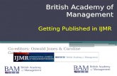 British Academy of Management Getting Published in IJMR