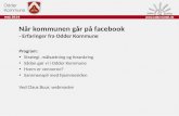 Når kommunen går på  facebook - Erfaringer fra Odder Kommune