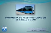 PROPUESTA DE  REESTRUCTURACIÓN  DE LÍNEAS DE EMT