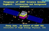 Progress of HXMT Science Ground Segment:  Calibration and Background analysis