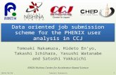 Data oriented job submission  scheme for the PHENIX user analysis in CCJ