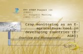Crop monitoring as an E-agriculture tool in developing countries (E-AGRI)