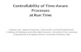 Controllability of Time-Aware Processes at Run Time