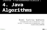 Java Fundamentals : 4. J ava  Algorithms