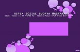 ASPEK SOSIAL BUDAYA MASYARAKAT ( Studi Kasus di  RT 02/05  Kp .  Karang Mulya  KPLP  Desa Banten )