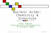 Nucleic Acids: Chemistry & Structure