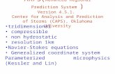 tridimensional  compressible   non hydrostatic  resolution 1km  Navier-Stokes equations