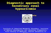 Diagnostic approach to hereditary renal hypouricemia       Ivan Sebesta