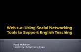 Web 2.0: Using Social Networking Tools to Support English Teaching