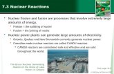 7.3  Nuclear Reactions