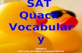 SAT  Quack  Vocabulary