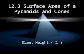 12.3 Surface Area of a Pyramids and Cones
