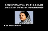 Chapter  34:  Africa, the  Middle  E ast  and  Asia  in the era of independence