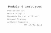 Module 0 resources