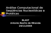 Análise Computacional de Seqüências Nucleotídicas e Protéicas