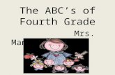 The ABC’s of Fourth Grade