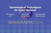 Stereological Techniques for Solid Textures