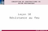 CONCEPTION DE CONSTRUCTIONS EN  BETON PREFABRIQUE