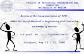 Review of the  I mplementation of   ECTS at  the Faculty of Mechanical Engineering and Computing