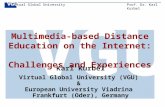 Multimedia-based Distance Education on the Internet:  Challenges and Experiences