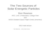 The Two Sources of  Solar Energetic Particles