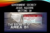 Government Secrecy  Jesus Aguirre Writing 10