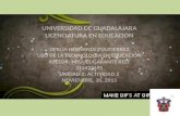 UNIVERSIDAD DE GUADALAJARA LICENCIATURA EN  EDUCACION OFELIA HERNANDEZ GUTIERREZ
