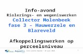 Info-avond  Riolerings- en wegeniswerken Collector Molenbeek fase 3 – Hauwerzele en Blareveld