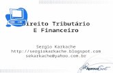 Direito Tributário E Financeiro Sergio Karkache sergiokarkache.blogspot