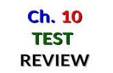 Ch.  10 TEST REVIEW