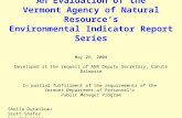 An Evaluation of the Vermont Agency of Natural Resource’s Environmental Indicator Report Series