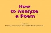 How  to Analyze  a Poem