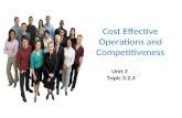 Cost Effective Operations and Competitiveness