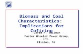 Biomass and Coal Characteristics:  Implications for Cofiring